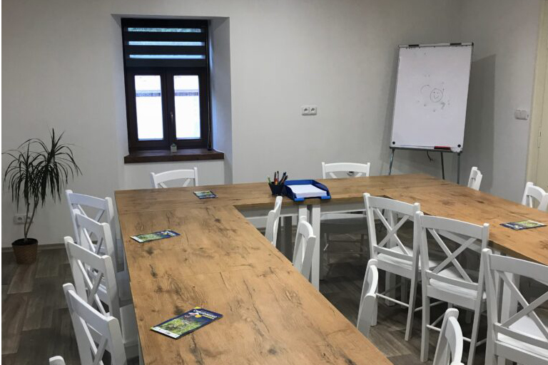Prostor v Bačalském mlýně na Vysočině pro koučovací setkání, sdílení a podporu wellbeing